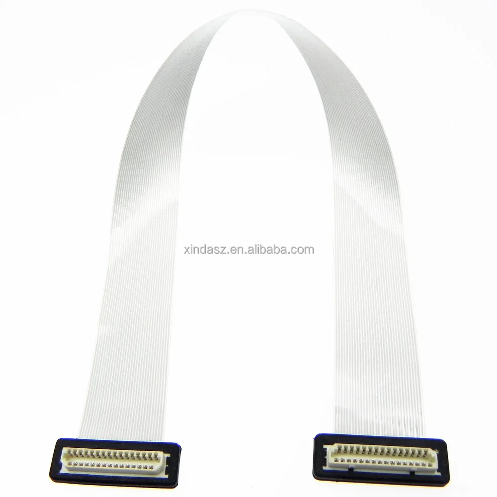 OEM Customized Both End HRS DF9-31P Female to Female Connector 31 Pin Lvds Ffc Flat Cable for Lcd Panel