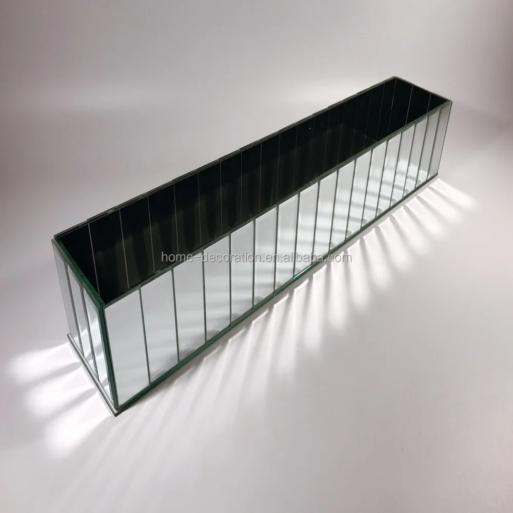 Customized Size Wedding Decorative Rectangle Mirror Vase