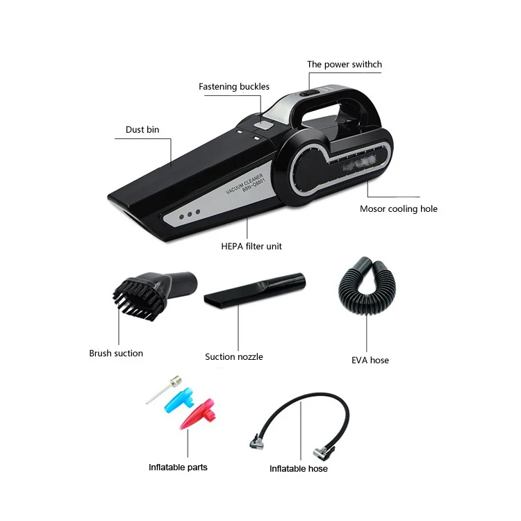 4 в 1 многофункциональный автомобильный пылесос для Бытовая Автомобильное офисное влажного и Сухого использования