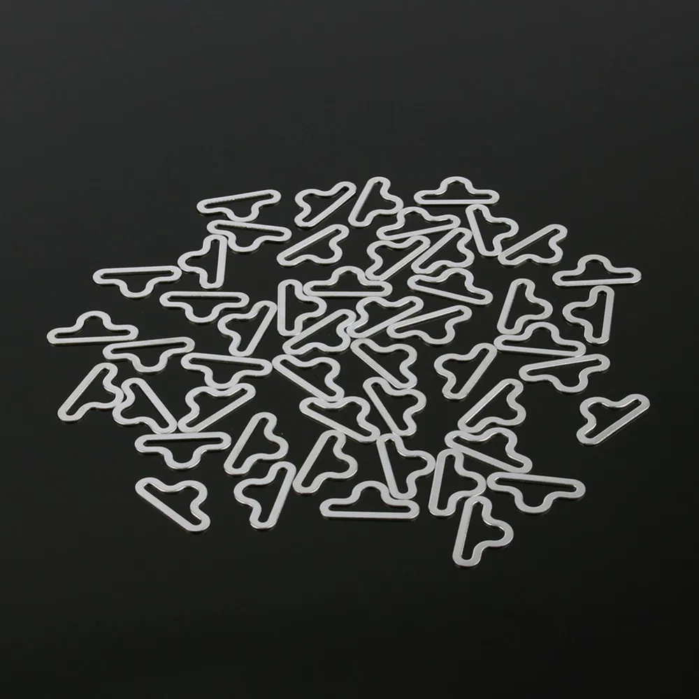 50 piezas pajaritas ajustable clips metal para hacer pajaritas 