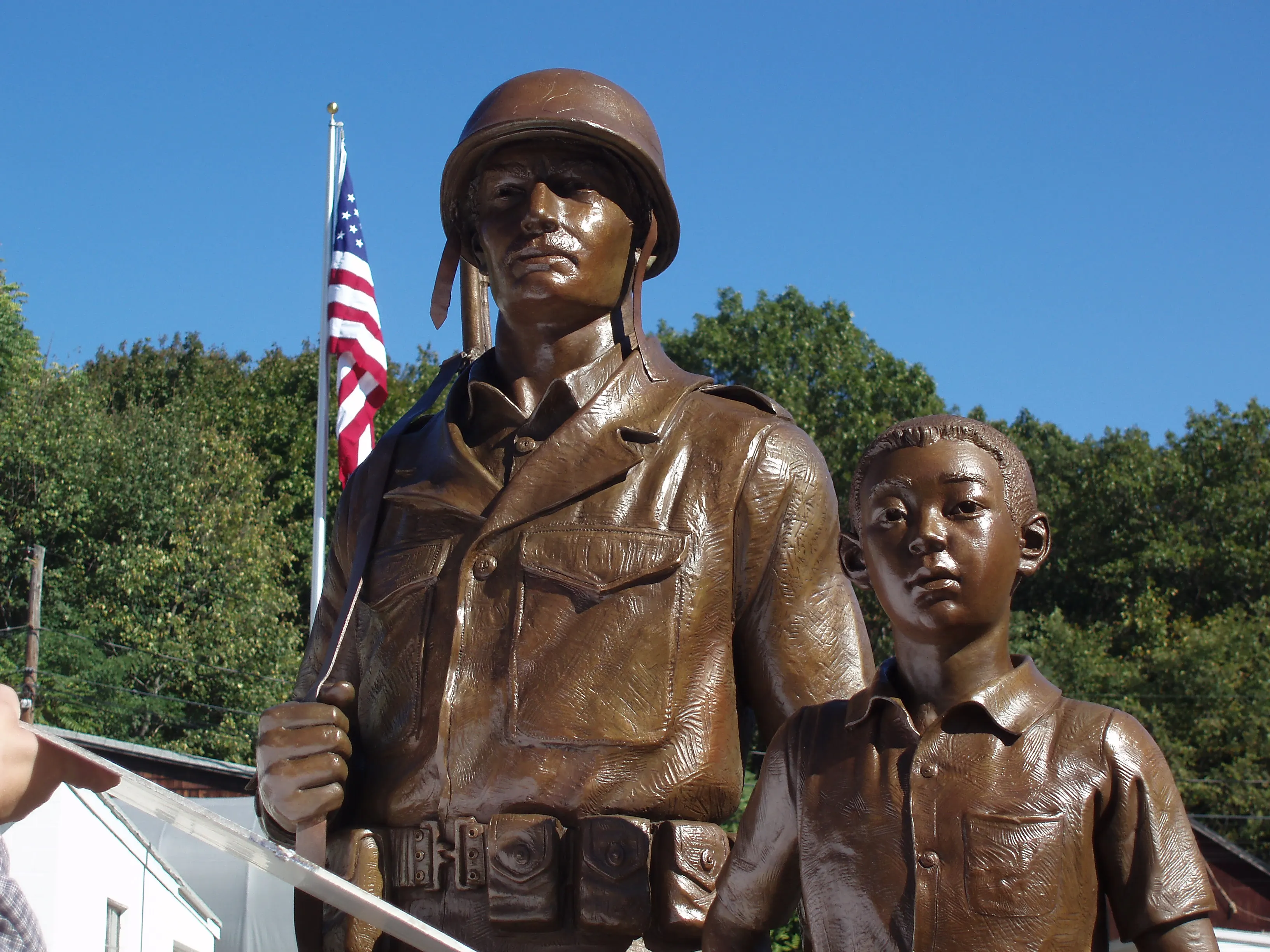 Outdoor Garden Decoration Life Size Brass Sculpture Bronze Soldier Statue