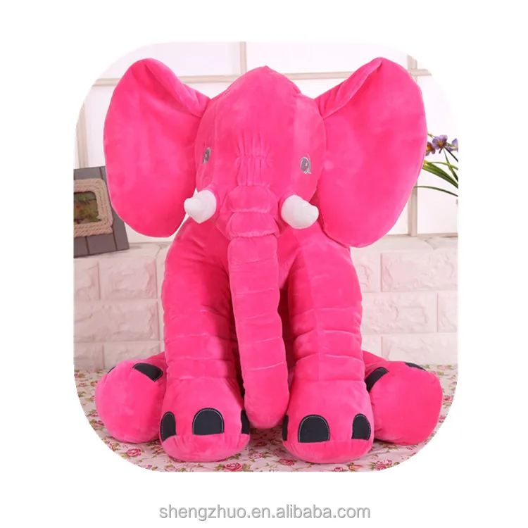 Custom Big Stuffed Animal Plush Elephant with Long Nose Kids Gift Promotional Elephant Plush Toy