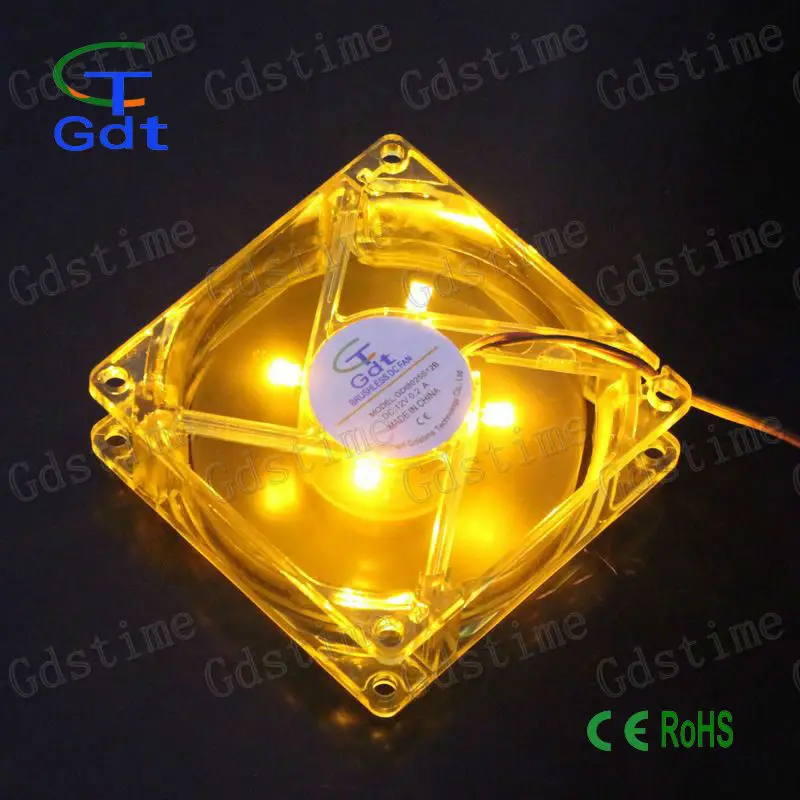Computer RGB Colorful Case Fan 12V 80x80x25mm 80mm LED DC Cooling Fans