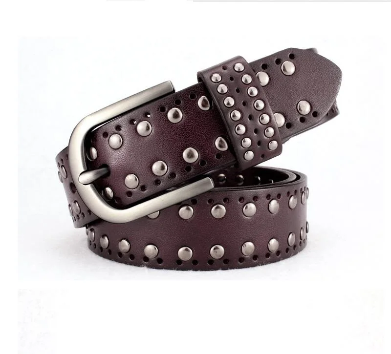 leather rock belts