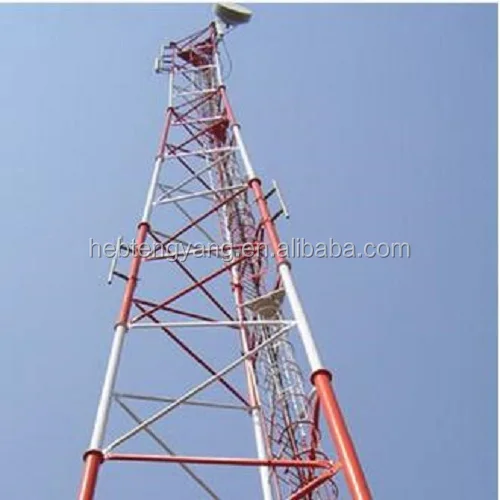 Price Telecom Tubular Self Supporting HDG 3 Legged Steel Lattice Tower