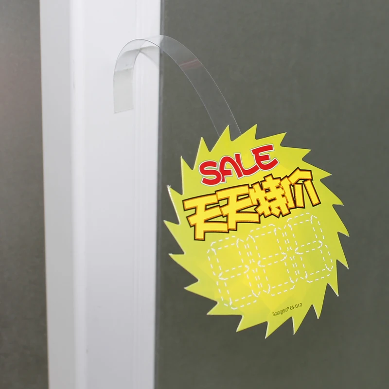 Retail Supermarket Clear Transparent Plastic Pvc Pop Shelf Sign Display