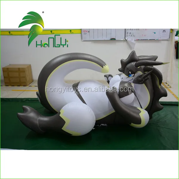 Hongyi Customized Inflatable Laying Dragon Inflatable Sexy Animal Toys Giant Inflatanle Bikini Dragon