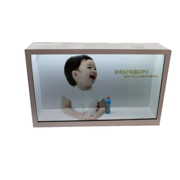 Digital Signage and Displays Multitouch Lcd See Through Transparent Display Box