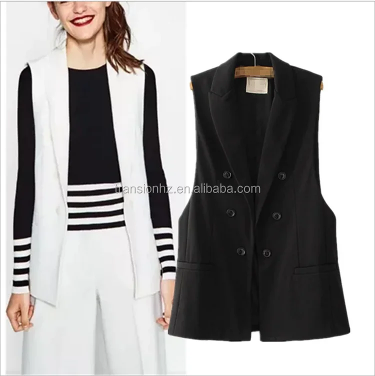 Chaleco Formal Para Mujer,Ropa Para Primavera Y Otoño - Buy Ladies Formal  Suit Vest,Women Clothing,Spring Autumn Waistcoat Product on 
