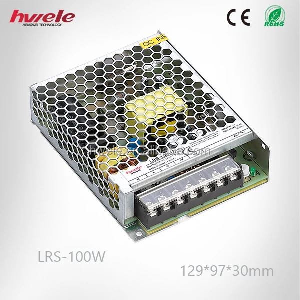 LRS-100W 12V transformer with CE,ROHS,CCC,cUL,KC,TEMPO ATMOSFERICO,SGS certification