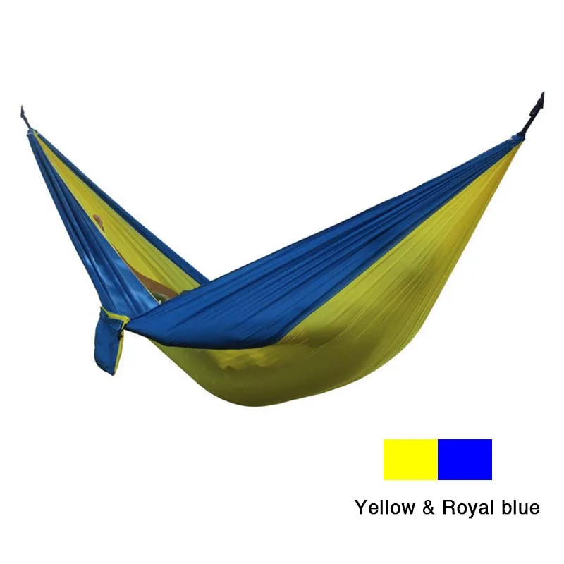 210T двойной парашютный нейлоновый гамак для кемпинга походов улицы 220*90
