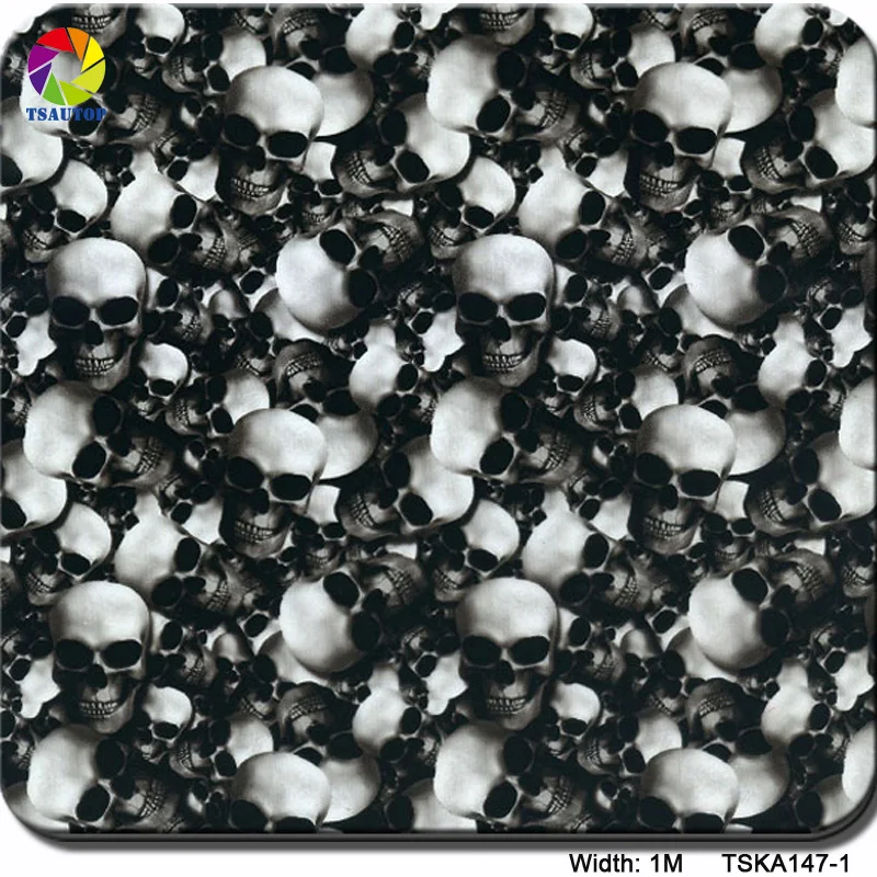 TSAUTOP Hydro Dipping Skull Patterns Aquaprint Paper Water Transfer Sheet