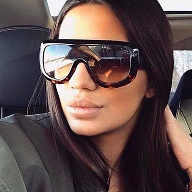 Retro Custom Square Oversized Steampunk Sunglasses for Women Men