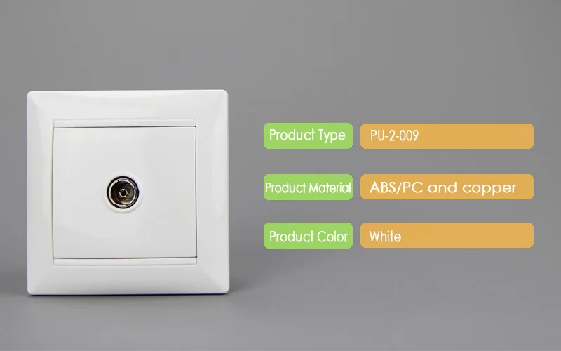 European Round Shape TV Antenna Socket