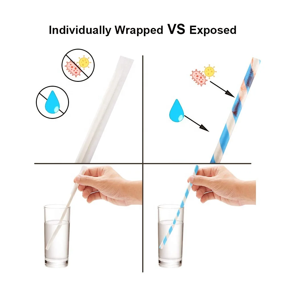 Disposable Biodegradable Small Bee Paper Straws Paper Straw - Temu