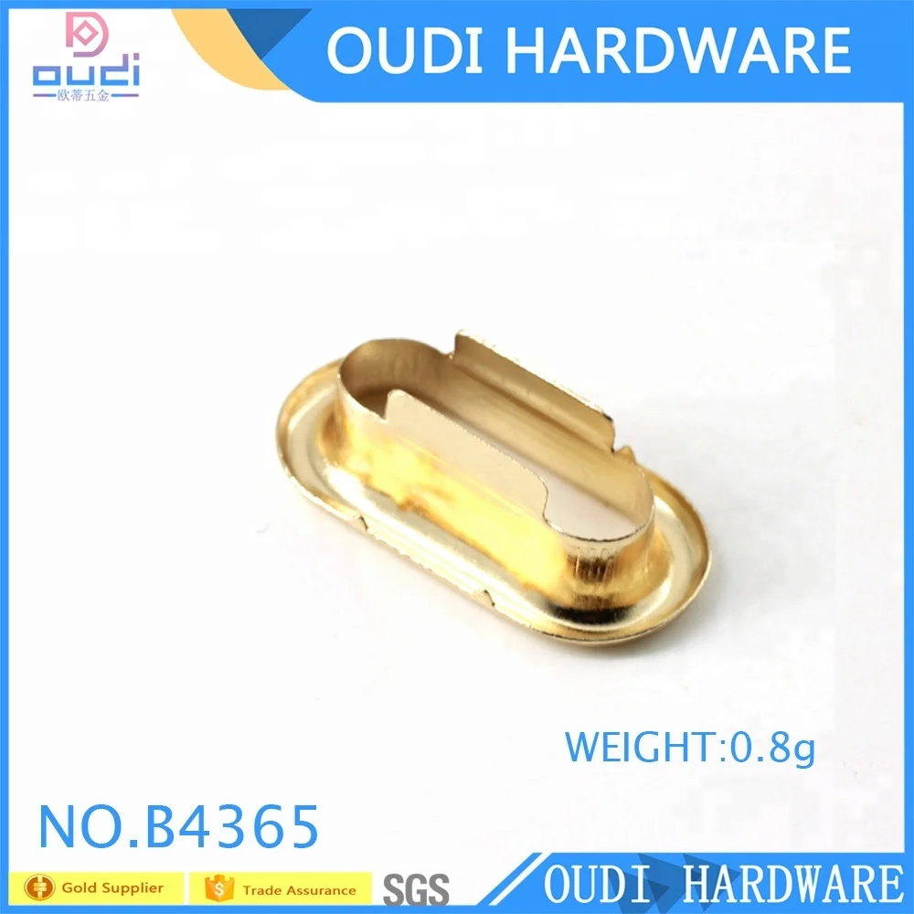 Металлические люверсы овальной формы для одежды и обуви