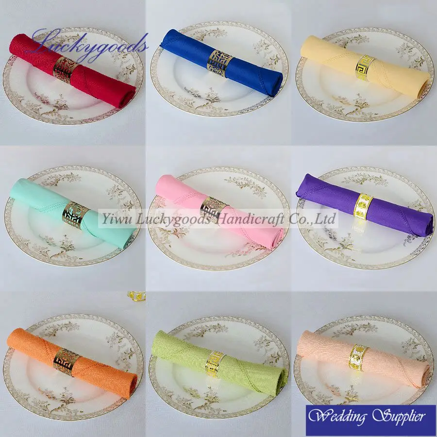 Оптовая продажа однотонная настольная салфетка 48x48 см для украшения ресторана и