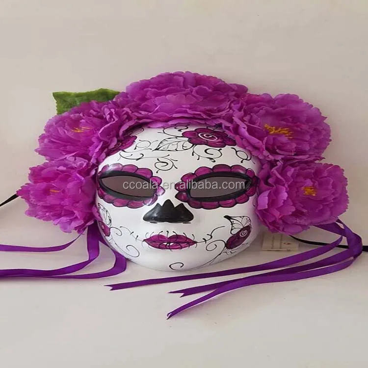 Máscara De Disfraz Para Hombre,Día De Los Muertos,Festival De  México,Calavera De Azúcar - Buy Máscara De Vestir,Máscara Del Cráneo Del  Azúcar Del Festival,Máscara Del Día De Los Muertos Product on 