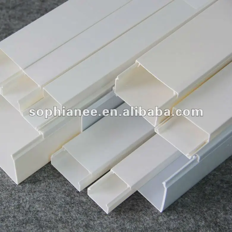 Types of Color Cable PVC Trunking Fittings