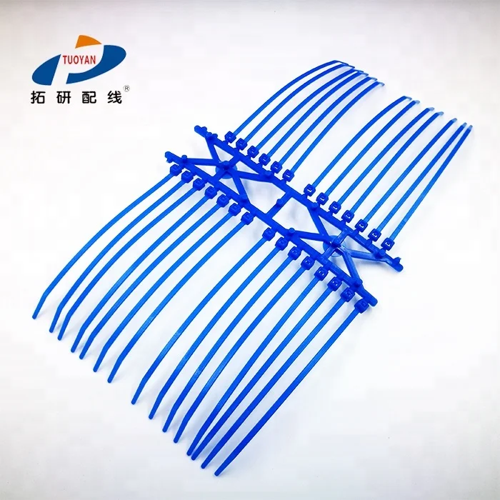 3.6*200 ETFE high temperature 170 Degree blue UV resistant cable ties details