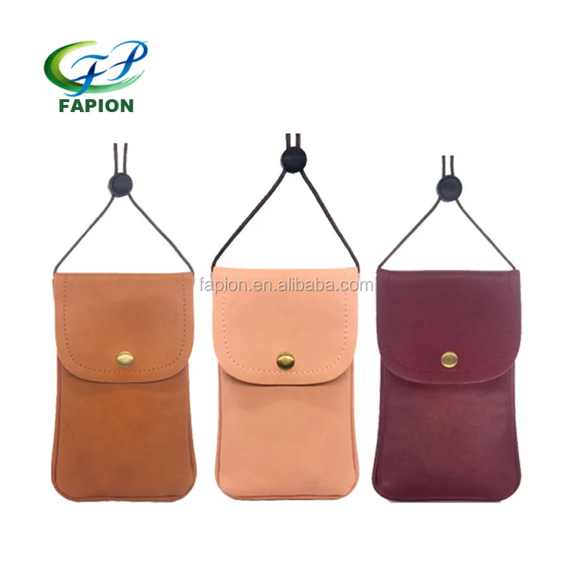 leather phone purse with strap