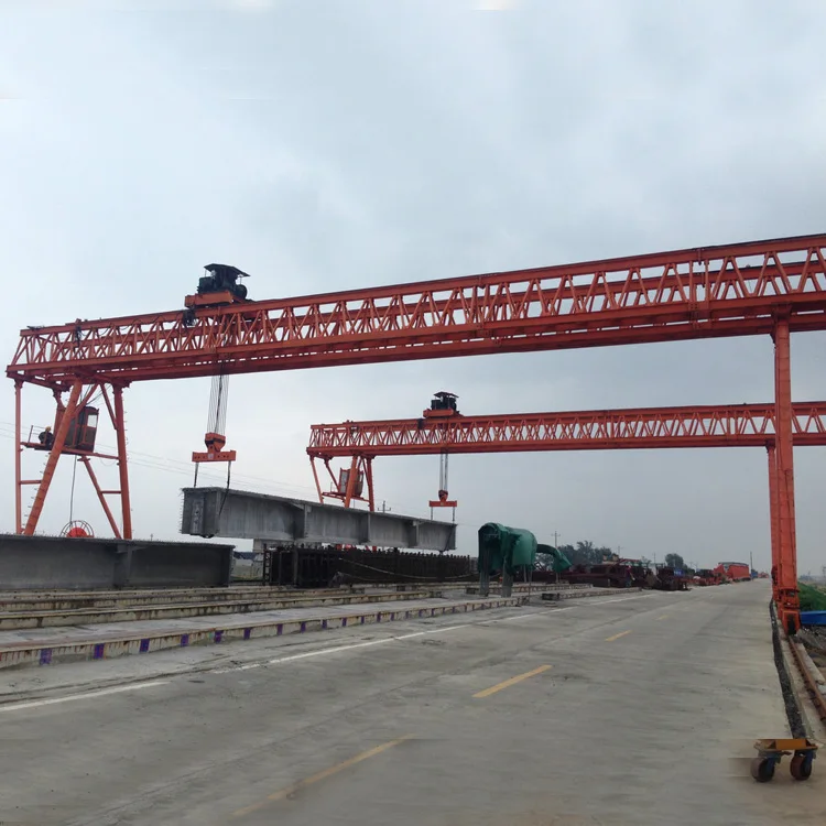 Bridge Precast Concrete 200 Ton Beam Launcher Girder Crane Erecting Machine