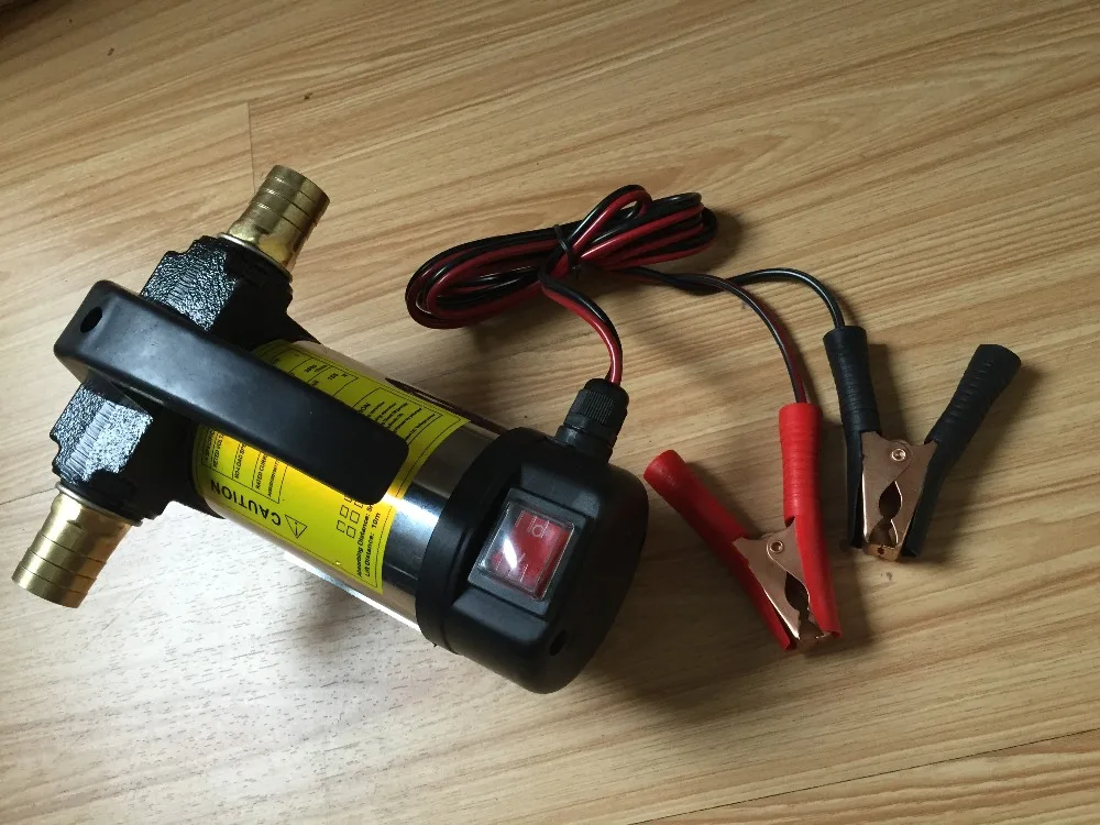 12 Volt Diesel Oil Transfer Pump Compact Design 45L/min Capacity Cast Iron Stainless Steel Construction for Irrigation
