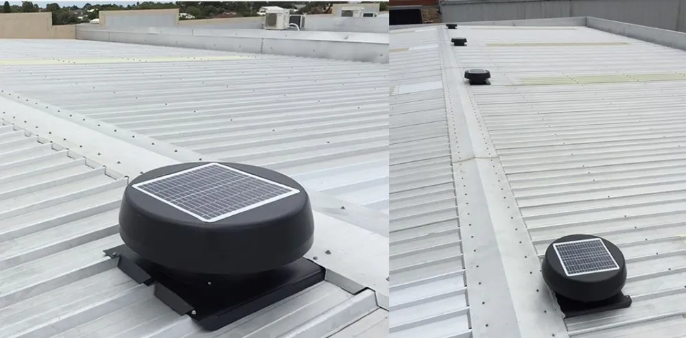 Solar Attic Fan, 40W, HVAC, Axial, Roof - detail 40