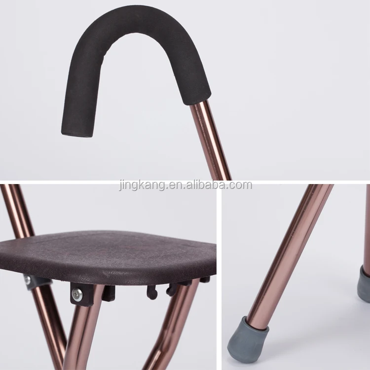 
Складной престарелая прогулочная трость/туалетный столик и стул для вспомогательных средств передвижения алюминиевой трости 