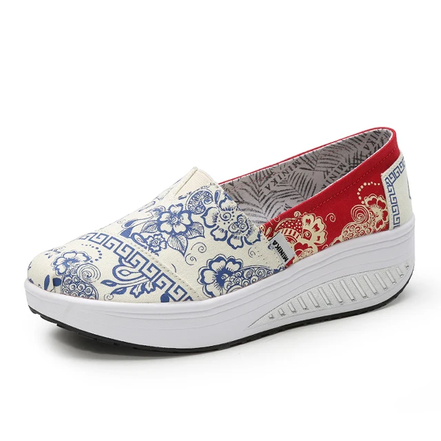 womens casual slip on canvas shoes