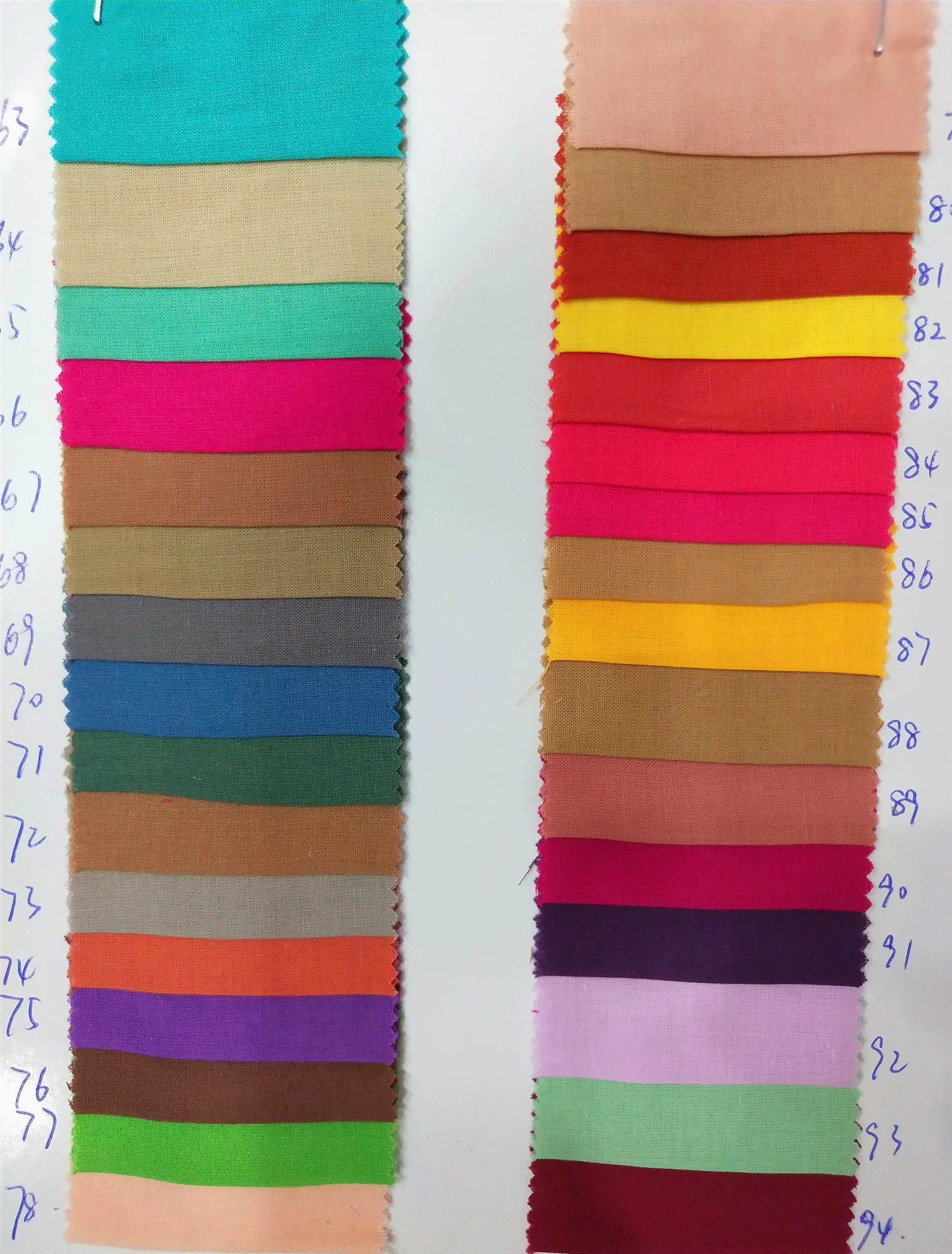 
 100% хлопок ярдовая окрашенная простая вуаль ткань  