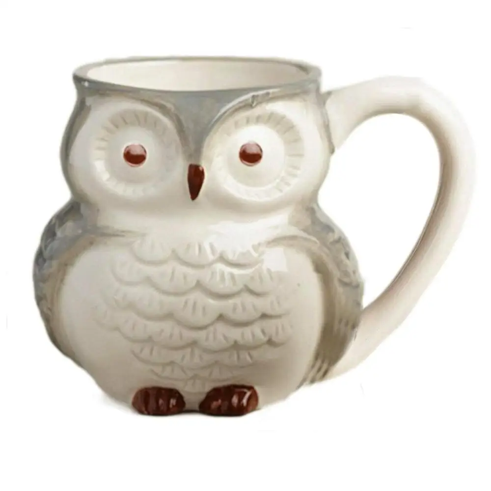 Customized Creative Printed 3D Animal Owl Design Travel Cup Coffee