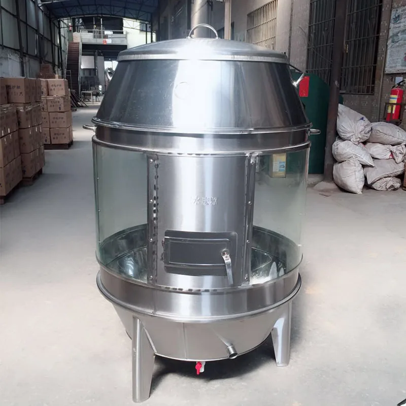 
 Рекламный угольный Жаровня из закаленного стекла для курицы/Пекинской утки  