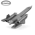 Free shipping DIY Toys Blackbird aircraft model 3D puzzle DIY metalic jigsaw laser cutting model kits