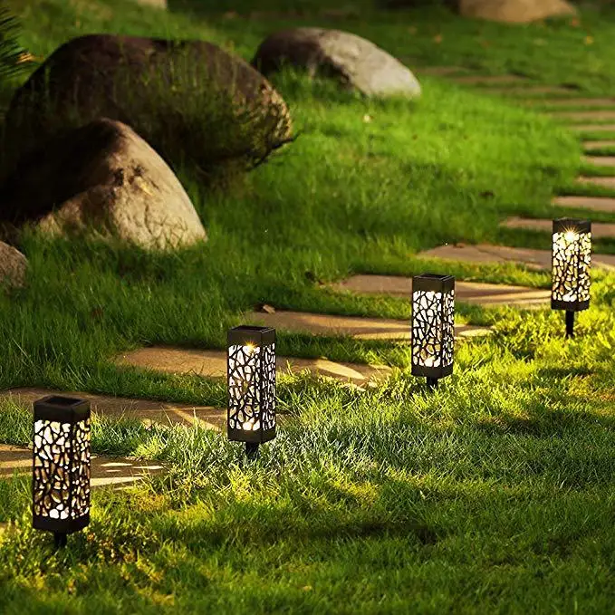 
6 шт огонь на открытом воздухе сад погребенные Водонепроницаемый светодиодный пейзажное место газонное освещение на солнечной батарее 