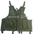 Outdoor Sport Summer Fishing Vest Tactical CS Protective Combat Vest For Fishing Black Green Tan