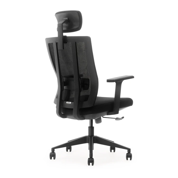 Modern High Back Office Chair With Adjustable Headrest Swivel Executive Features Comfortable Fabric Mesh Style at Cheap Price