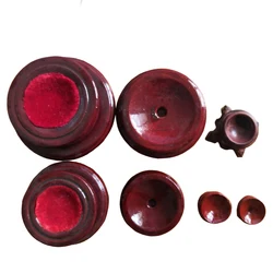 Оптовая продажа, декоративная деревянная подставка для хрустальных шариков, сферическая деревянная подставка