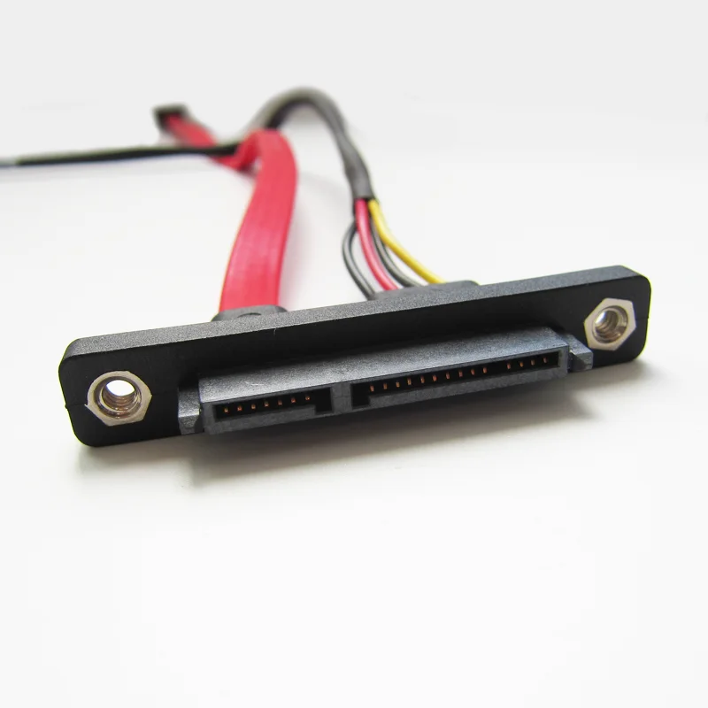 
До 180 градусов Sata 7pin кабель/4pin разъем 22pin Sata 7 + 15pin плоский кабель ПВХ под заказ 
