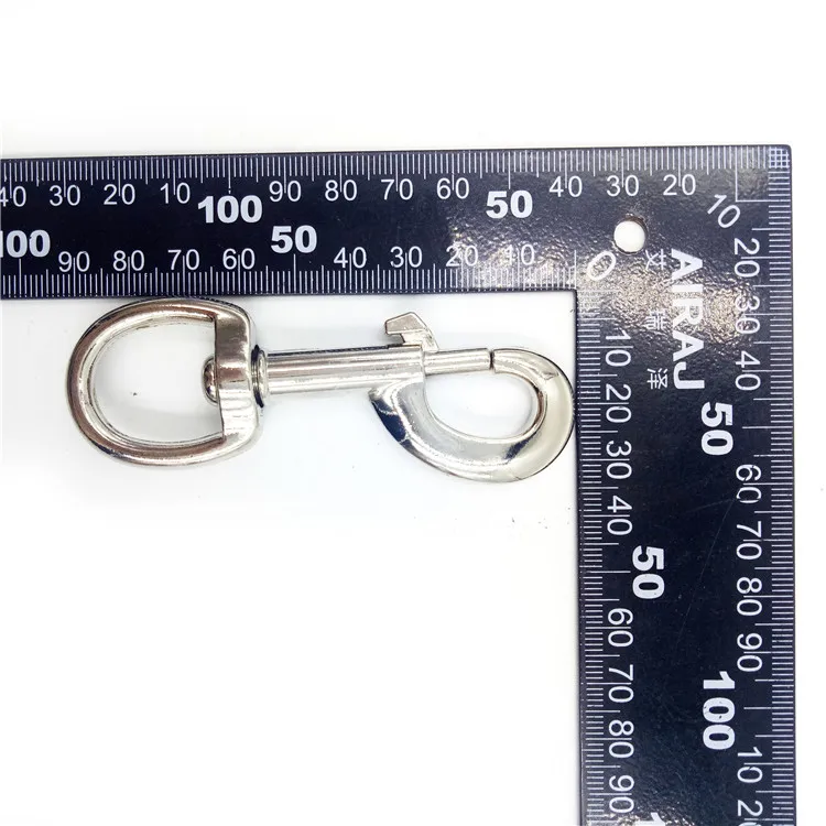 BT-Z789 Metal 1" Snap Hook Dog Leash Zinc Alloy Swivel Bags Silver Carabiner Black 20mm Eye Bolt Snap Buckle Snap