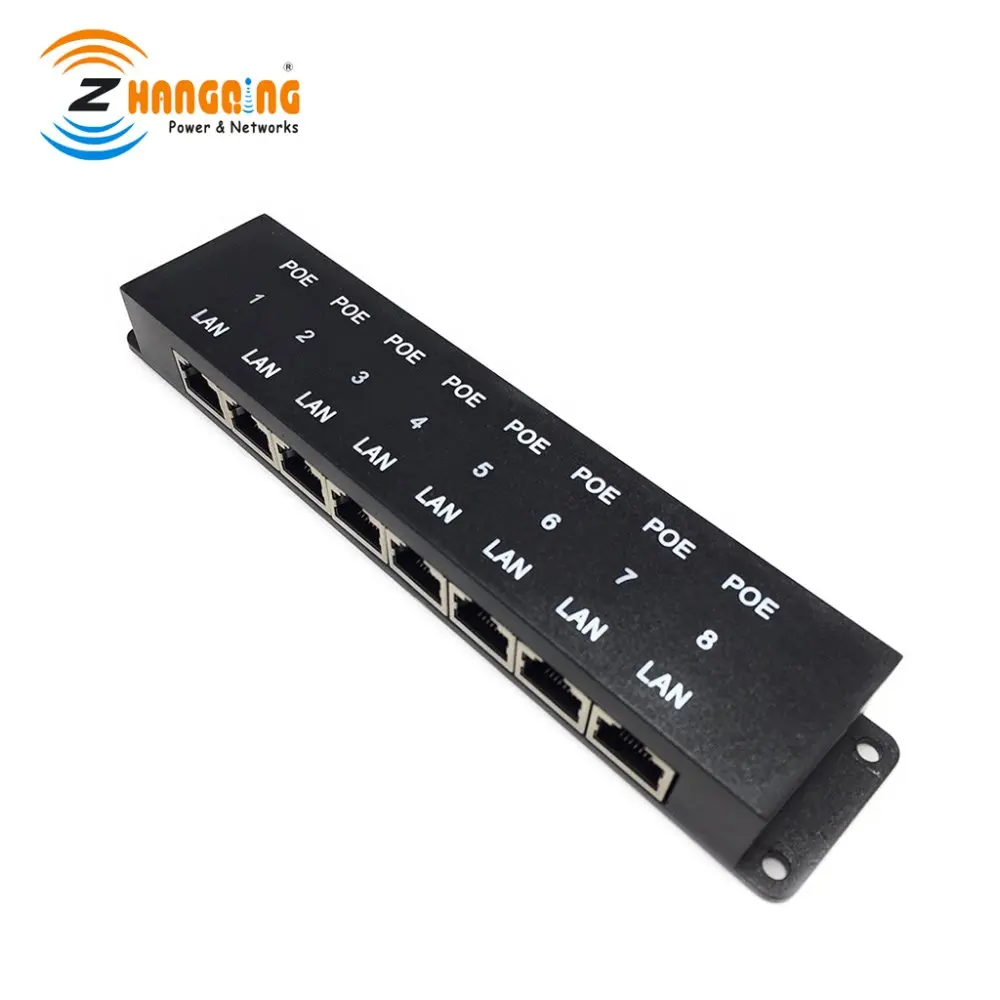 1+4 porte switch PoE Iniettore Power over Ethernet IEEE 802.3af per fotocamere AP 