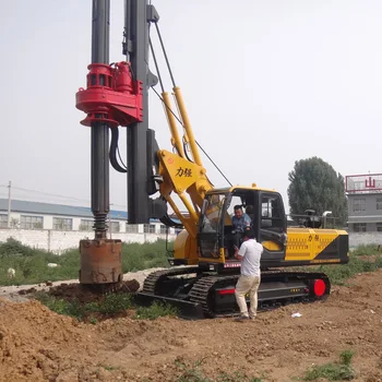 Rotary Table Pilling Excavator Mounted Drill Rig With Auger Digger ...