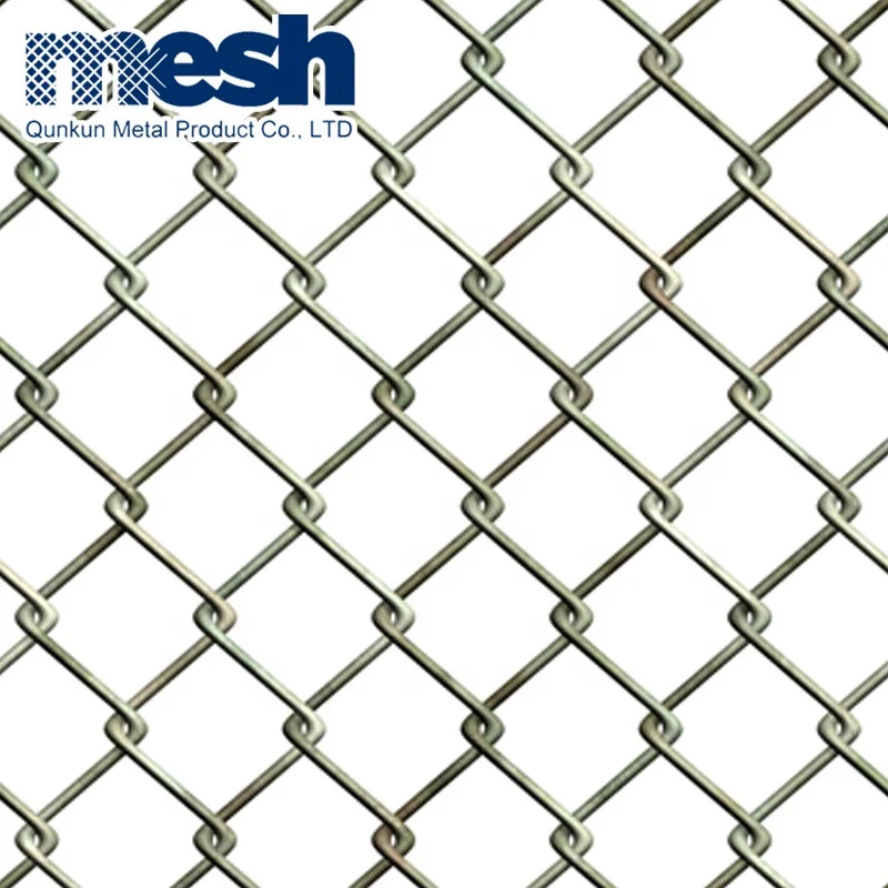 Anping High Quality Used 6.5ft Chain Link Wire Mesh Hot Dipped Galvanized Cyclone Wire Fence Pvc Coated Black Chain Link Fence