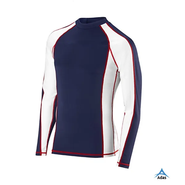 Cheap Mens Stretch Blank Mma Rash Guard Allover Printed Polyester