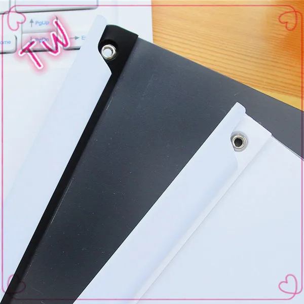 Офисная популярная Черная папка для файлов a5 пластиковая Модная белая pp 023