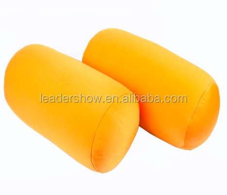 
 2018 cheap price wholesales Microbeads Filling Back Seat Support travel Cylinder Massage Pillow  