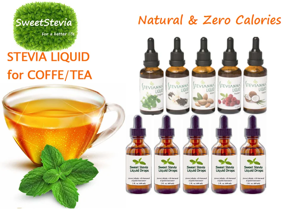 Natural Fruit Flavored Stevia Extract Liquid Drop,30ml,50ml,60ml,100ml