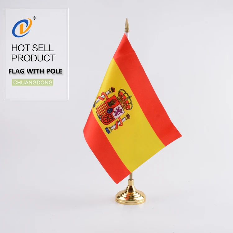 Spain State Polyester Table Desk Flag 