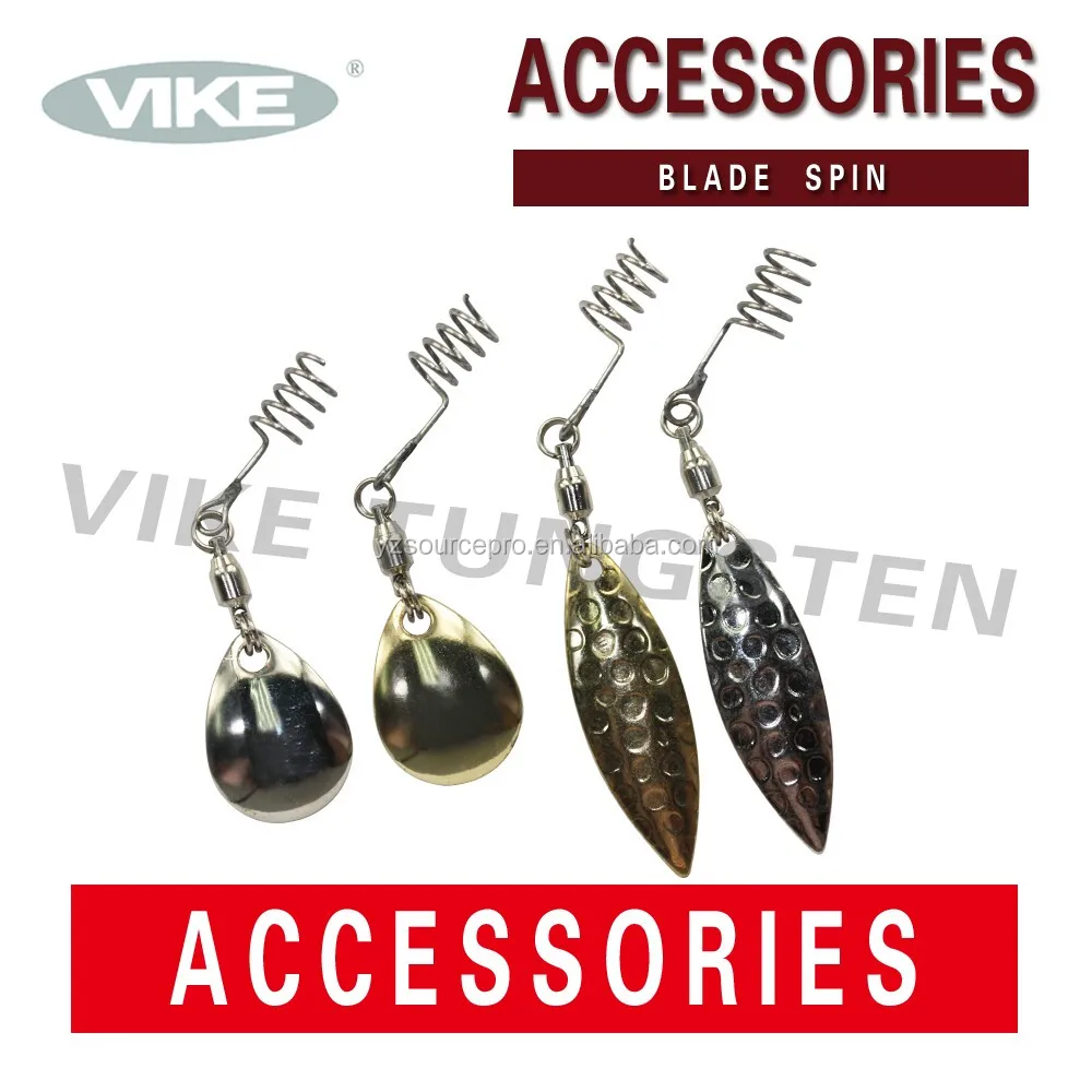 bsw-g fishing blade spin willow gold color 2pk - buy blade spin