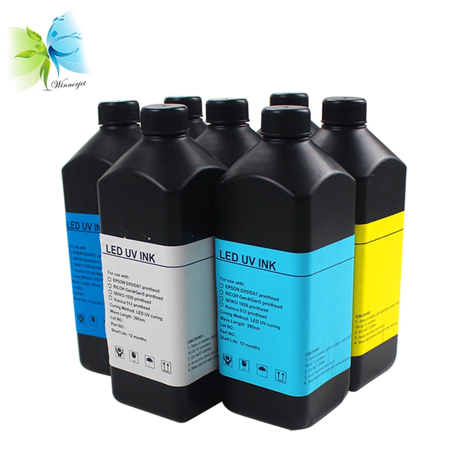 用于玻璃皮革木材等材料的平板大幅面打印机的winnerjet白色墨水uv